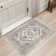 Medallion Non Slip Washable Rug(Brown)