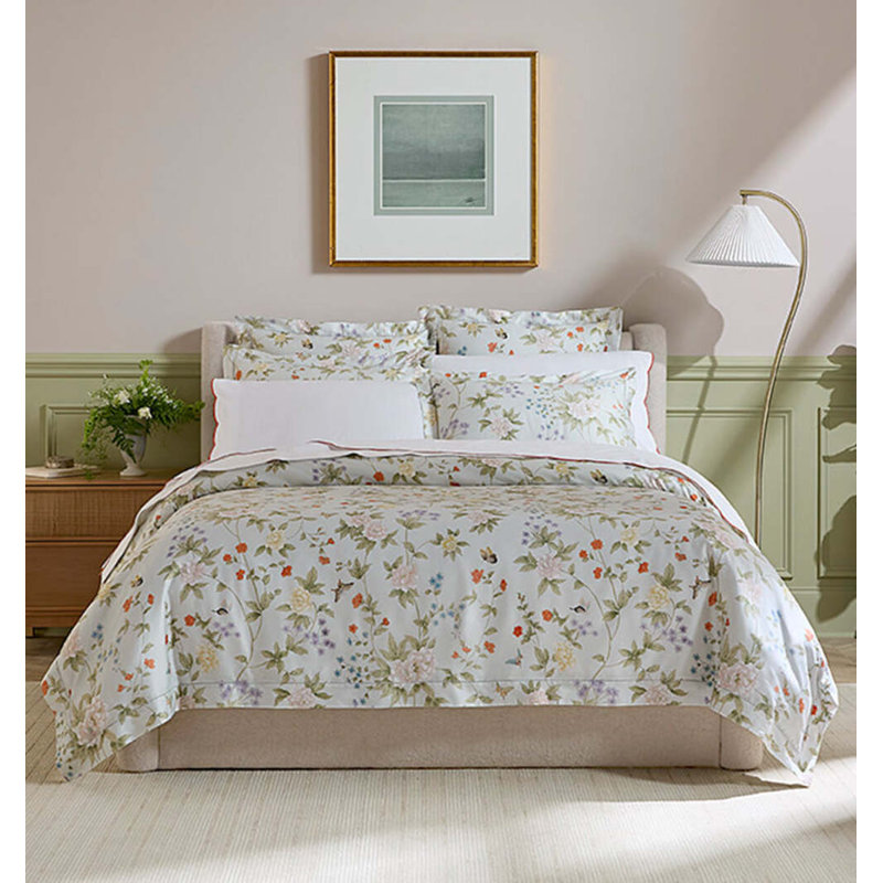 Luoyang Garden Floral Cotton Pillow Sham, Standard