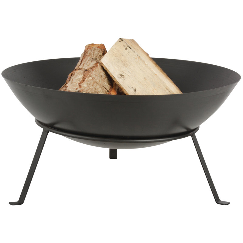 Foyer d'extérieur au bois en acier Howarth, H 9,84 po x l 19,69 po x P 19,69 po