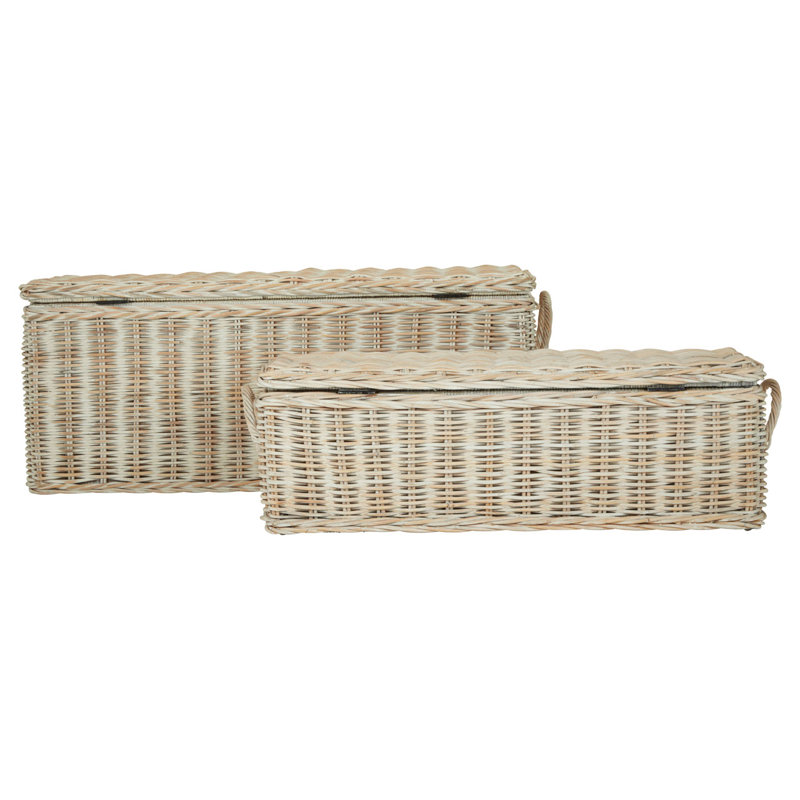 August Grove Christa Solid Wood Decorative Basket