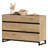 Modern Buffet Sideboards, Sideboard Buffet Cabinet With 6 Drawers And Metal Base, Coffee Bar Storage Cabinet For Kitchen, Buffet Cabinet-868446797