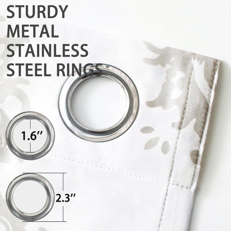 Janey Blackout Curtain Pair, Taupe, 52" W x 84" L
