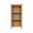 Daris 3 Tier Low Bookcase Shelving Unit. Solid Oak Top. Fully Assembled