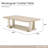Lotus Bay Rectangular Cocktail Table - Sand