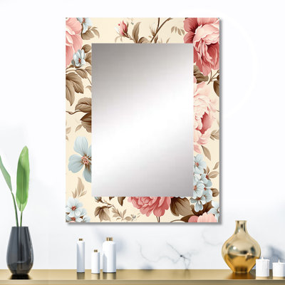 Vintage Roses Grace Victorian Pattern - Floral Mirror Wall Decor