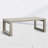 Outdoor Showcase: Contemporary Cocktail Table - Neutral Style, Beveled End Panels, Geometric Pattern - Rust-Resistant, Scratch & Weather-Resistant Aluminum Fram