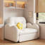 Fauteuil convertible 33,46 po blanc 100% polyester-173499411