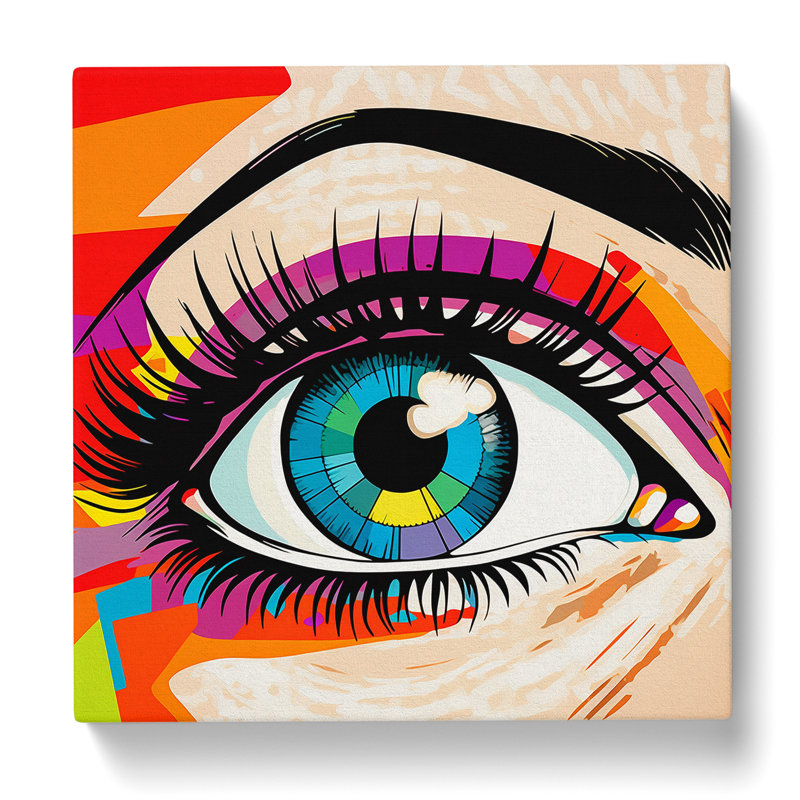 Eye Pop No.2 - No Frame Print, 50cm H x 50cm W x 3cm D