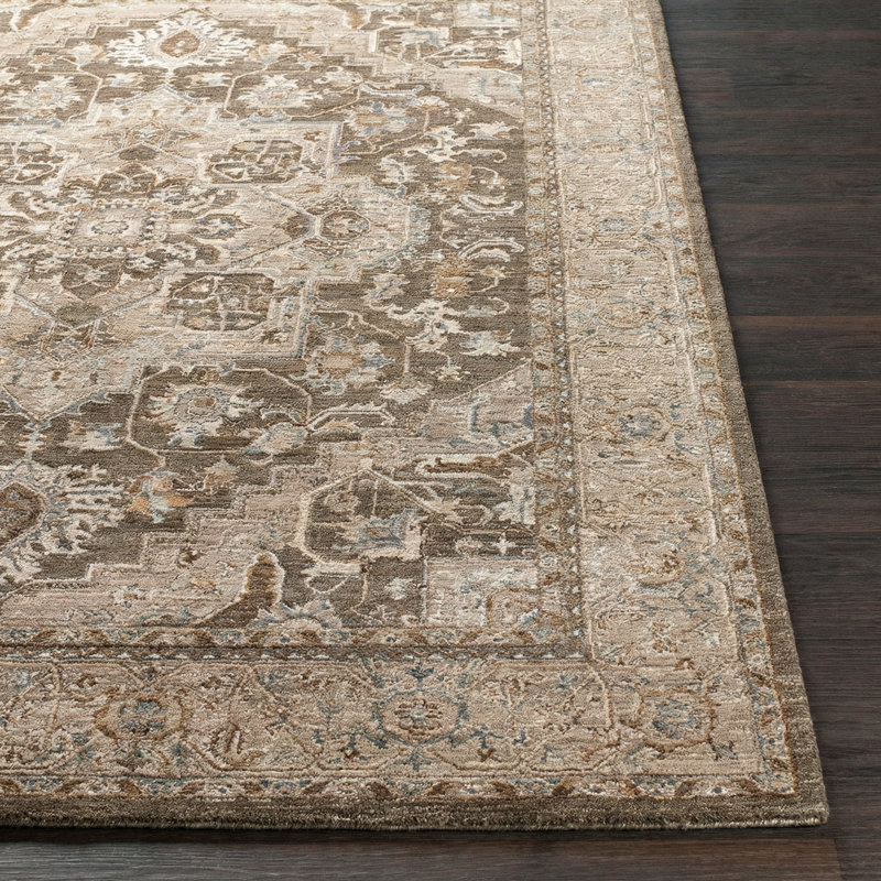 Moroccan Area Rug, Brown/Grey/Taupe, Rectangle 152 x 225 cm