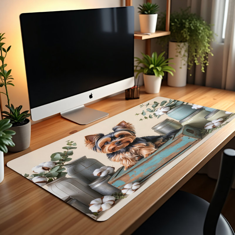 Polyester Desk Pad, 14.4x12.1