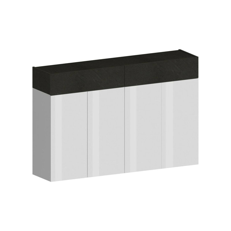 15 Pair Shoe Storage Cabinet, Black