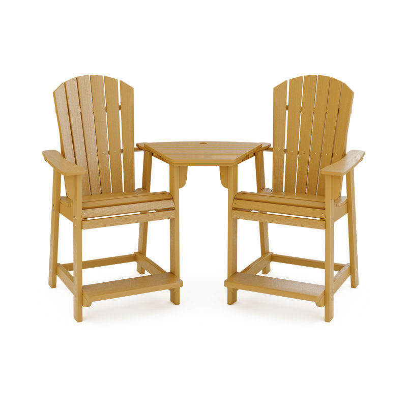 Banc d'extérieur Eberle Ocean View, Boardboard brun