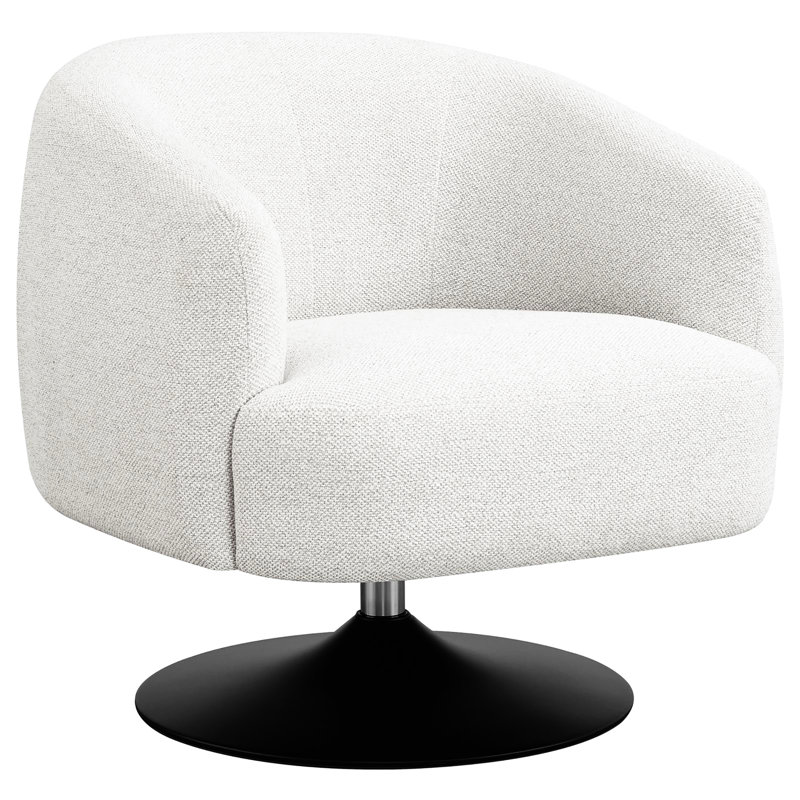 Chaise d'appoint moderne en beige avec base en métal - et finition noire matte élégante ajoute une touche contemporaine
