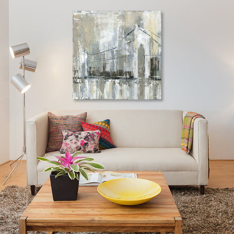 « midtown bridge i », impression sur toile, H 26 po x l 26 po x P 1,5 po, Toile tendue, Pas de tapis