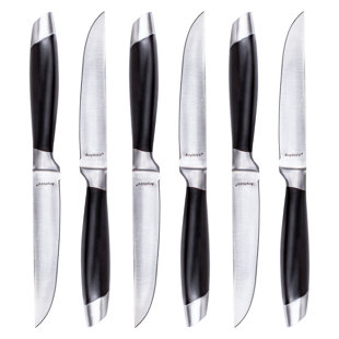 Ginsu Daku 10-Piece Black Knife Set with Black Wood