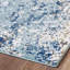 Tapis abstrait bleu / ivoire Thorold-1023004158