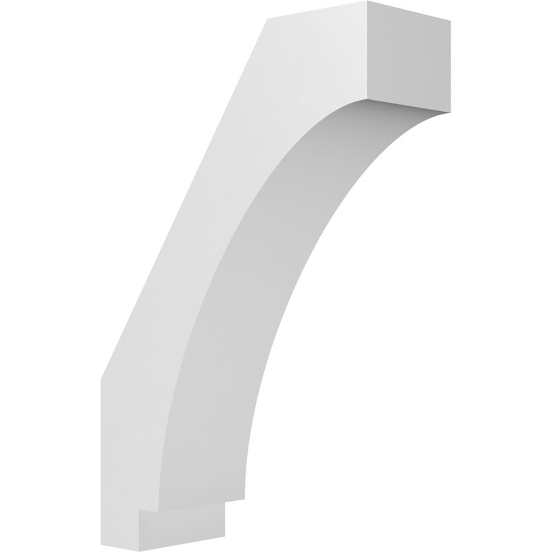 Attelle de genou en PVC de qualité architecturale Imperial, H 12 po x l 3 po x P 8 po