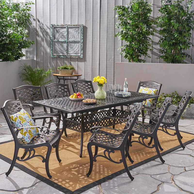 Gish Patio Dining Set, 8