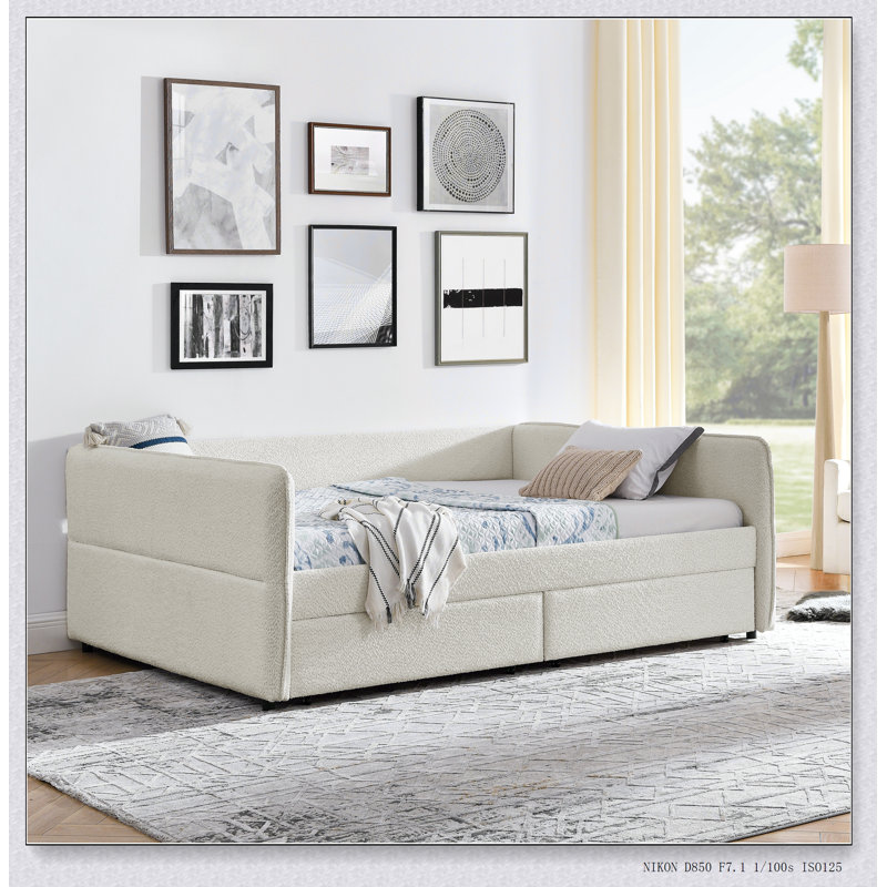 Beige Queen Bed