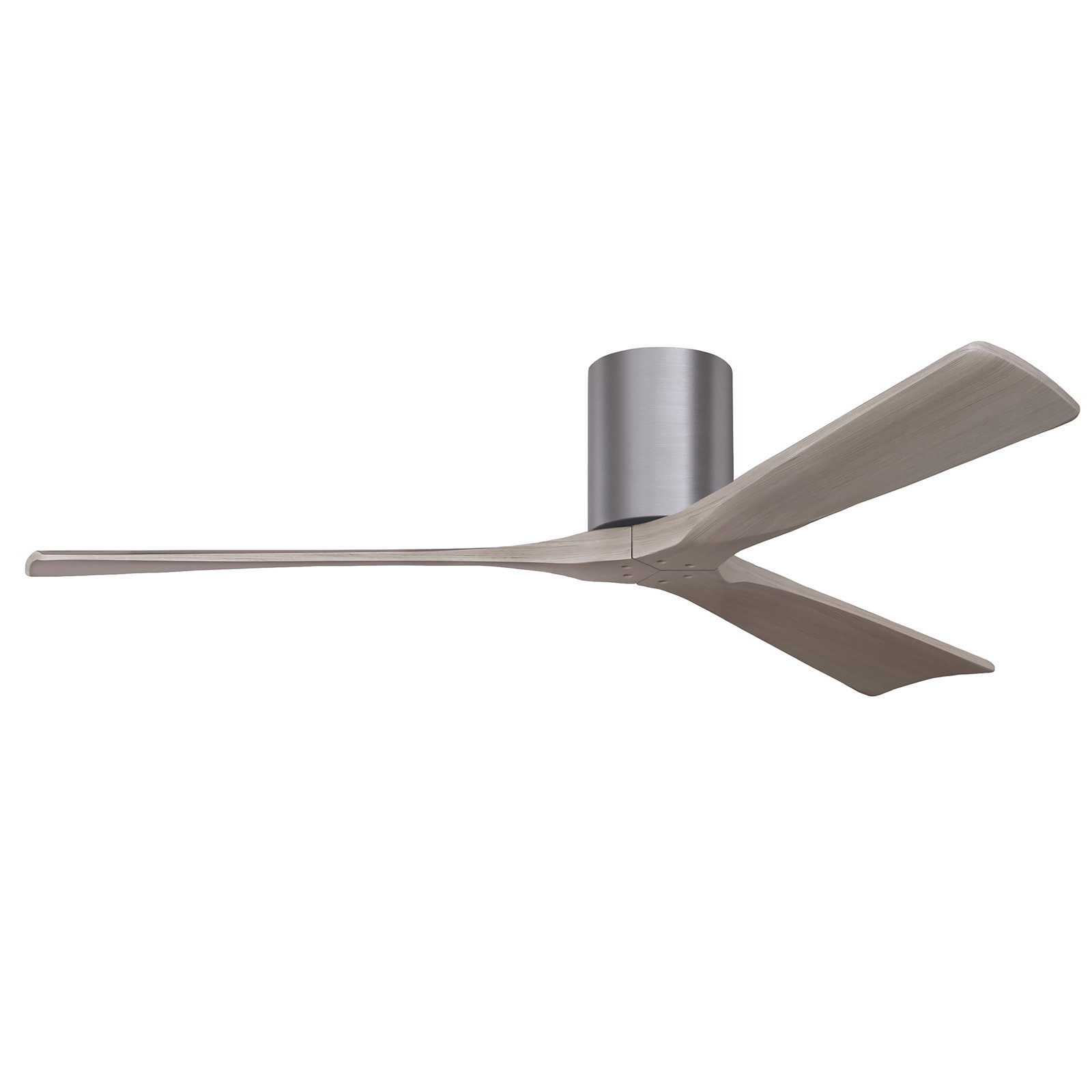 Olivier 3 Blade Ceiling Fan, Brushed Pewter, Gray Ash Tone, 60"