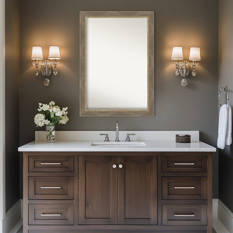 Miroir de salle de bain mural Driftwood, 28,75 po x 40,75 po