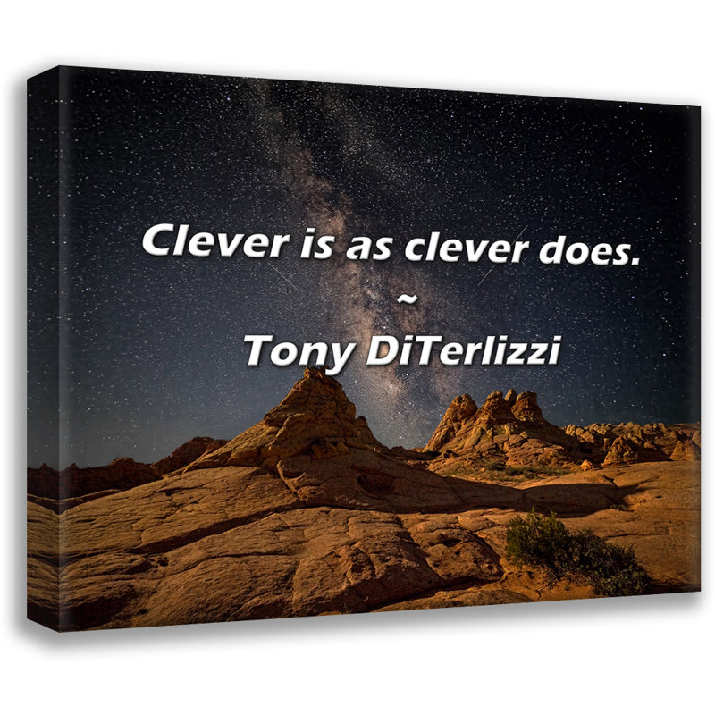 Tony DiTerlizzi Citation: Clever est aussi intelligent., H 20 po x l 24 po
