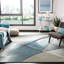Tapis gris / bleu sarcelle Vilica-23046526