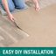 Carrelage beige pelez et collez 18 po x 18 po Eazy Floor Asheville-130647199