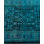 Overdyed Hand-Knotted Wool Modern-Contemporary Green Area Rug 3' 2" x 5' 4"