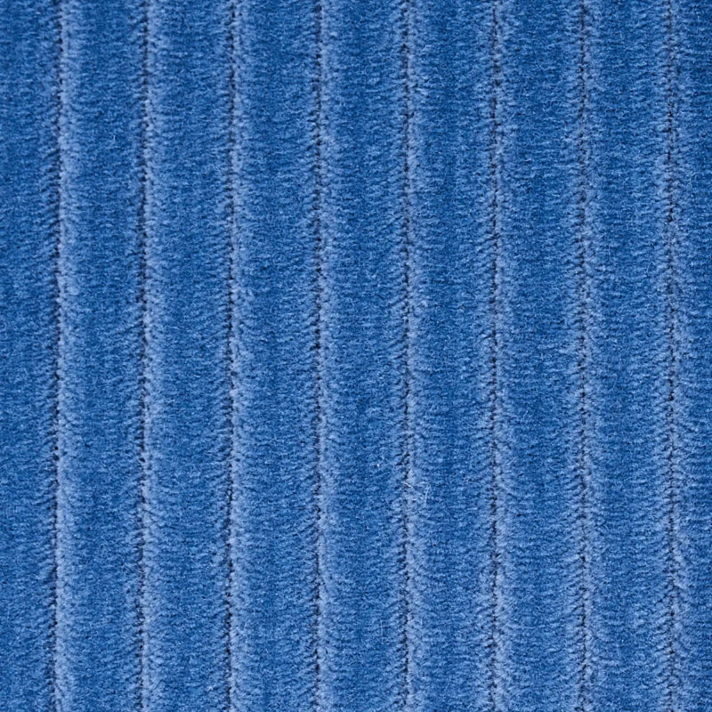 Tissu en velours côtelé Wyatt, Bleu cadet