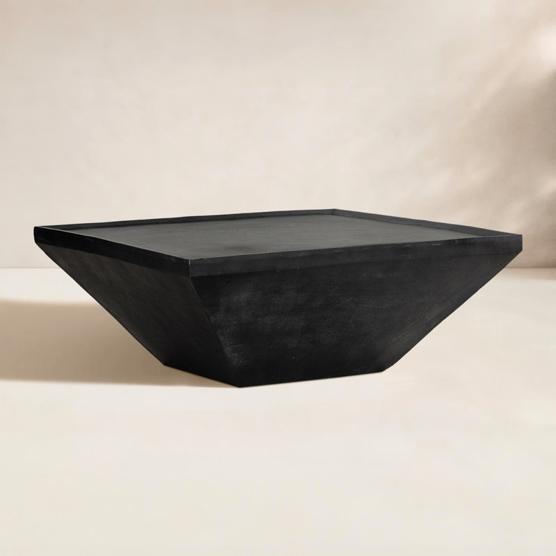 Gara Klayre Aluminum Coffee Table, Matte Black