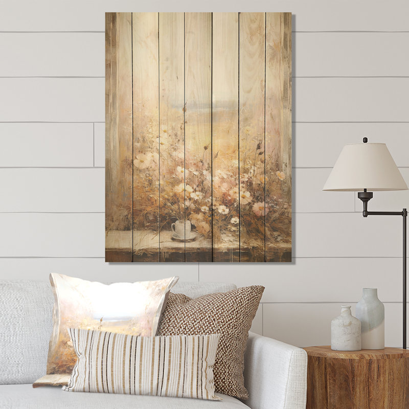 Vue florale de prairies florales - prairie sur bois, H 20 po x l 10 po