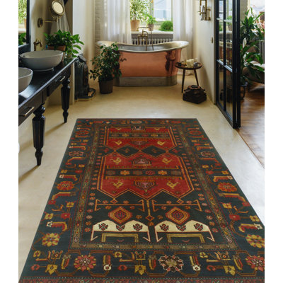Kezal One-of-a-Kind 4'4" X 7'10" 1980s Wool Area Rug