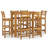 7 Piece Patio Dining Set Solid Wood Acacia