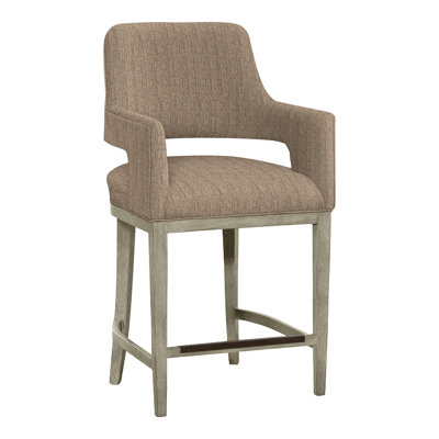 Josie Upholstered Stool with Solid Wood Frame