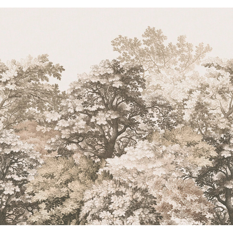 Superfresco Easy Forest Canopy Oatmeal Print To Order Fixed Size 2.8m x 3m Mural