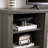 Large TV Stand TV Desk Storage Rack With Faux Stacked Stone Surround,Media Console Table With Large Storage Cabinet,Modern TV Media Entertaionment Stand,GREY, 70.12"W*15.35"D*25.83"H-597841117-597841118