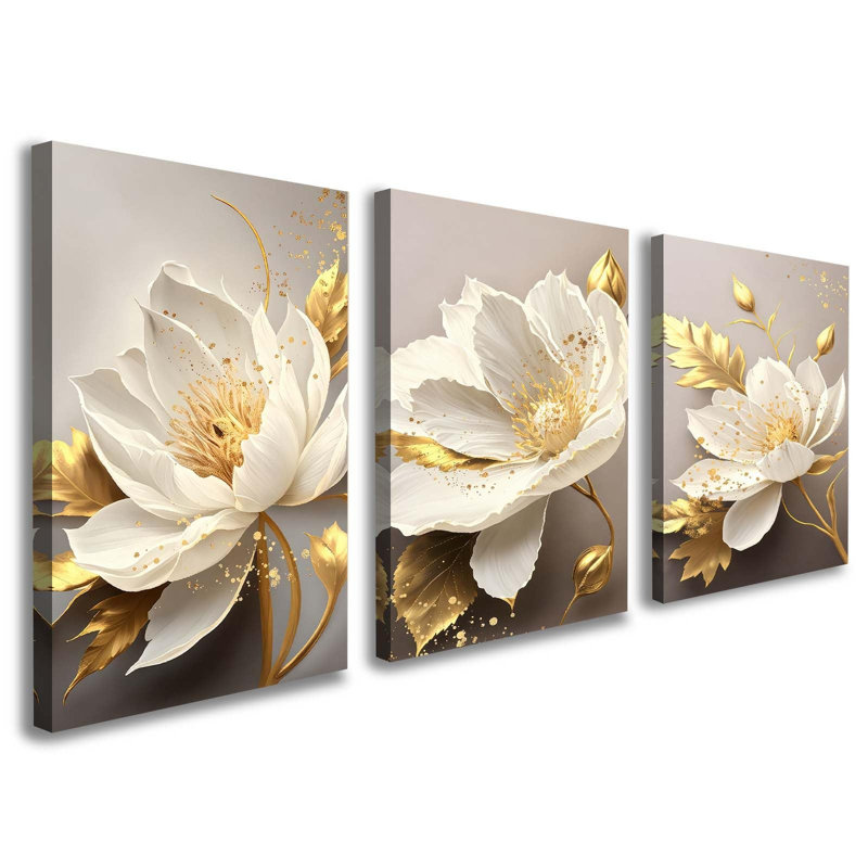 3 Piece Wrapped Canvas Wall Art