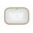 22" X 15" X 8.3" White Ceramic Undermount Bathroom Sink With Overflow