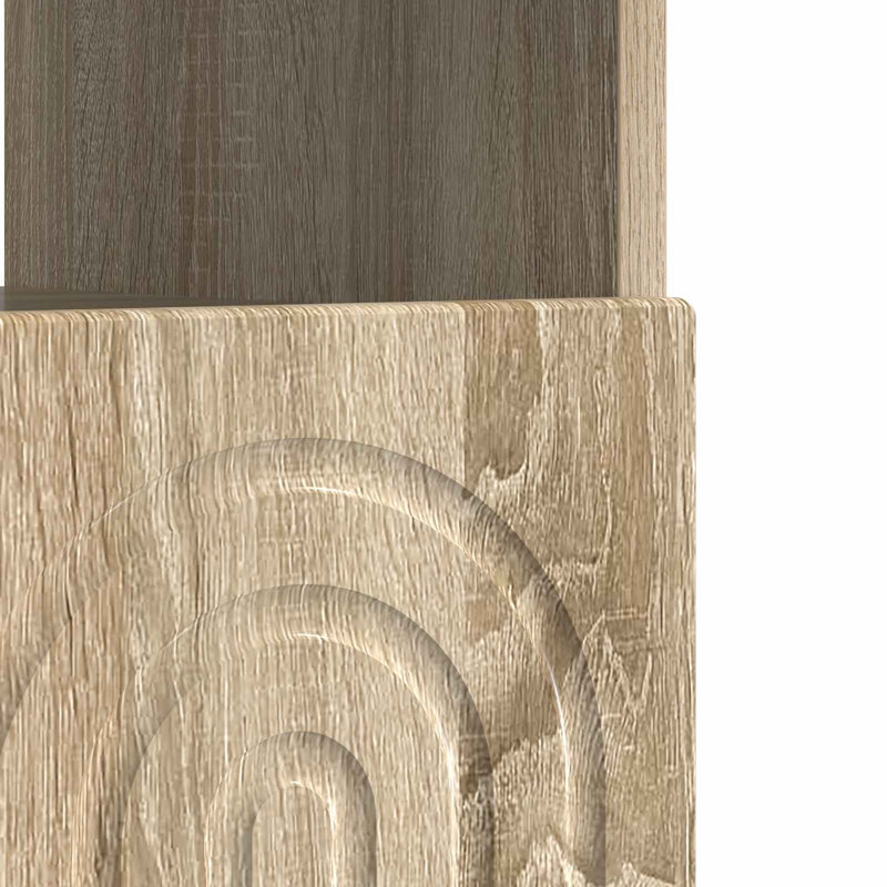 TV Stand, 43cm H x 100cm W x 35cm D, Sonoma Oak