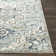 Minneapolis Machine Woven Oriental Navy/Gray Area Rug