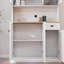 Armoire garde-manger 71 po avec 6 portes et support à micro-ondes