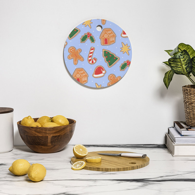 Love_Ryming Christmas Cookies Cutting Board Round