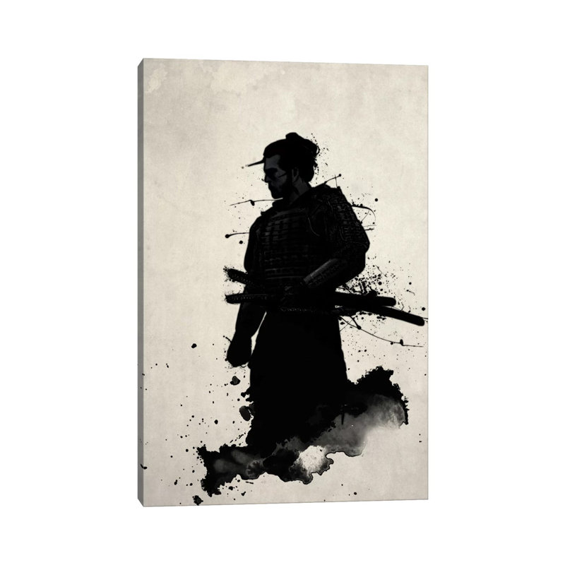 Samurai 1 Piece Wrapped Canvas Wall Art, 20.32 cm H x 30.48 cm W