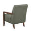 Siège d'appoint moderne en cuir avec base en contreplaqué et dossier de style noyer-712400157