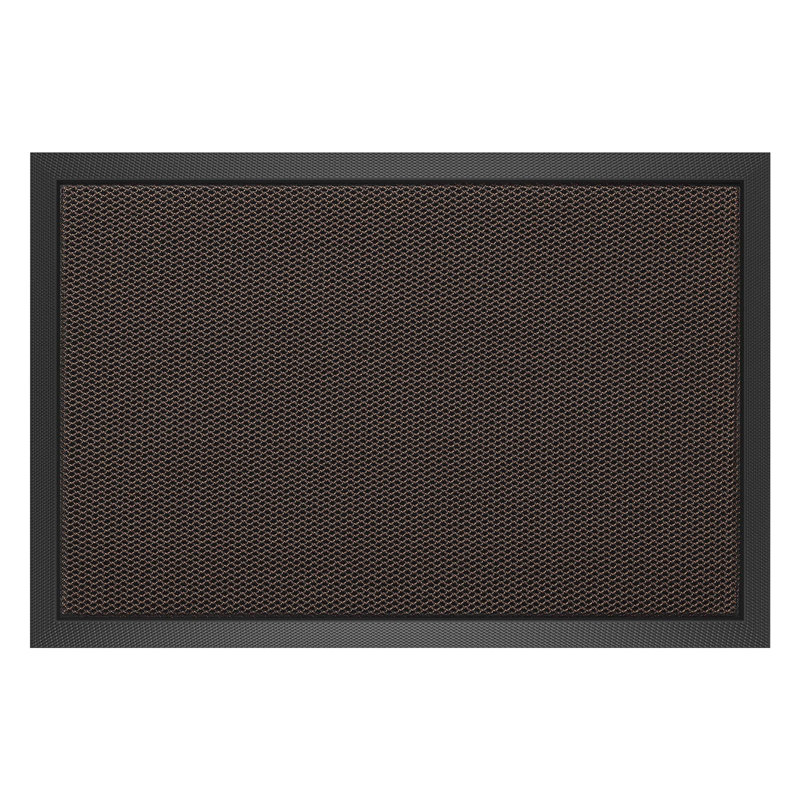 Paillasson antidérapant pour l'intérieur et l'extérieur, Brun, L 17 po x L 30 po