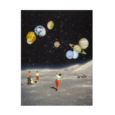 Space Golf sur toile par Taudalpoi