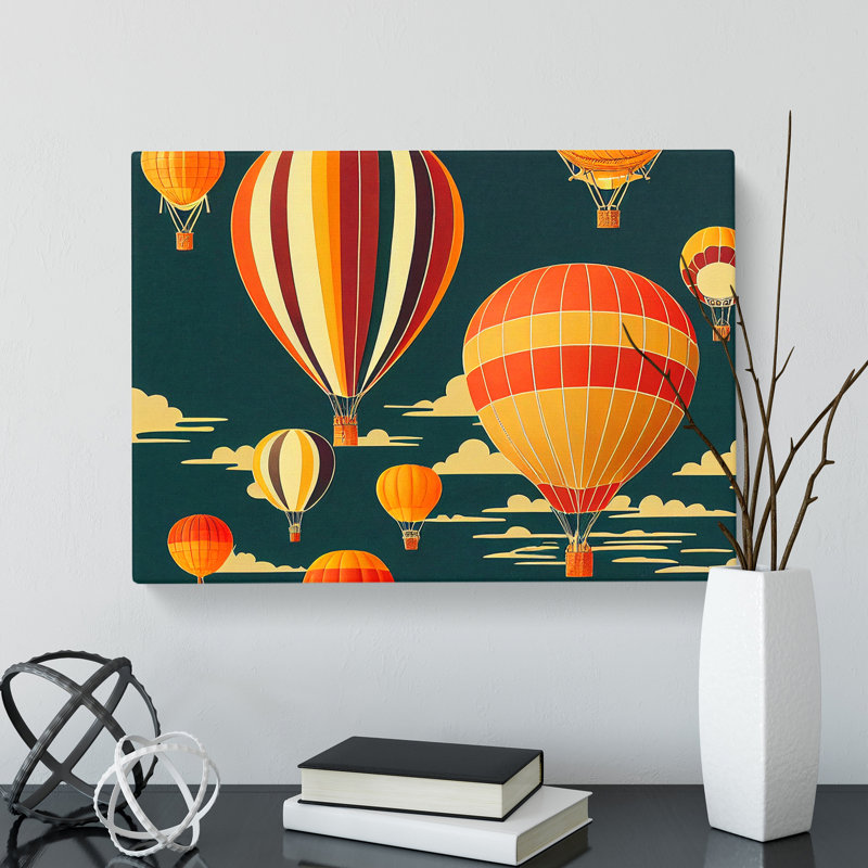 Deco Hot Air Balloons Vol.1 - Wrapped Canvas