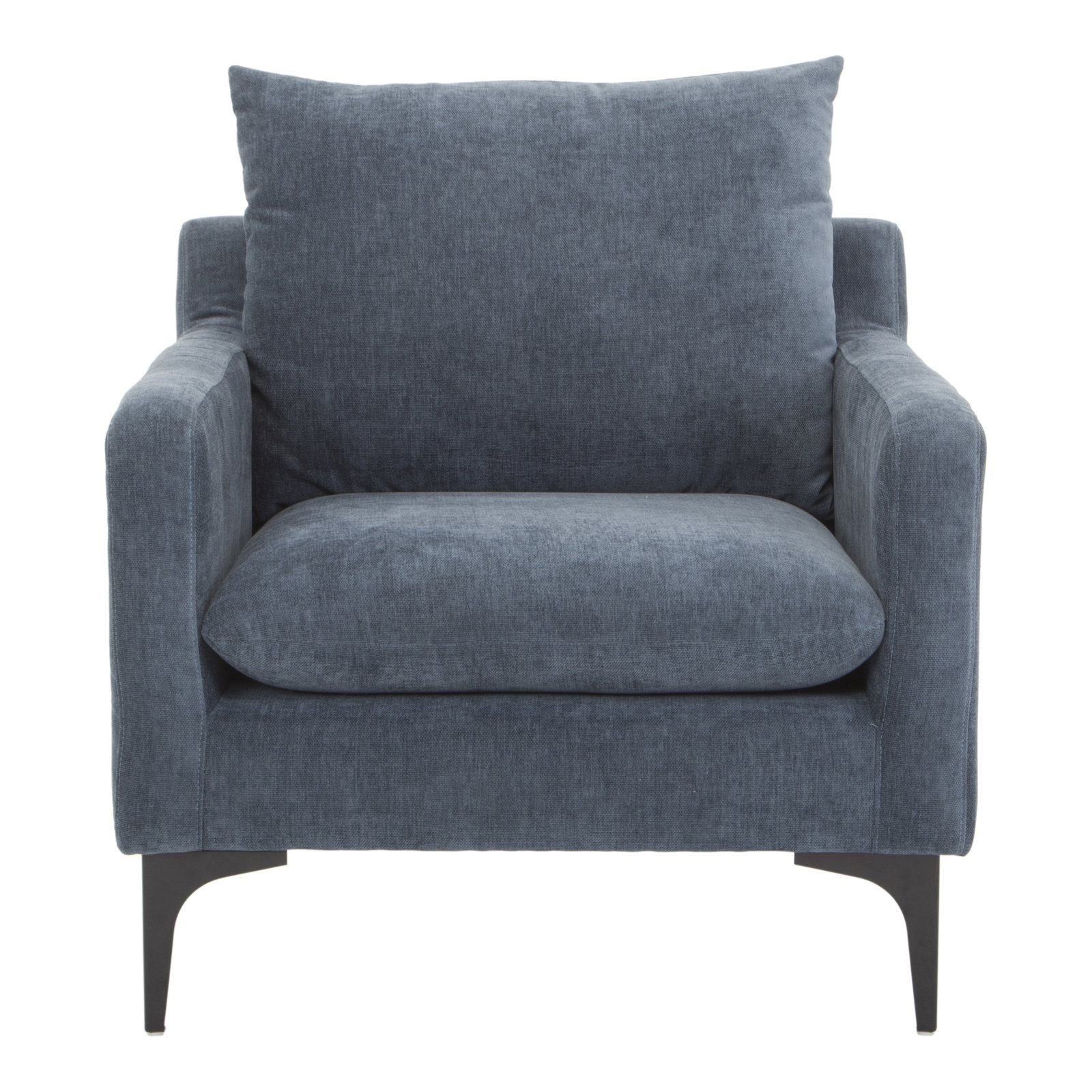Almena Pine Armchair, Dusty Blue