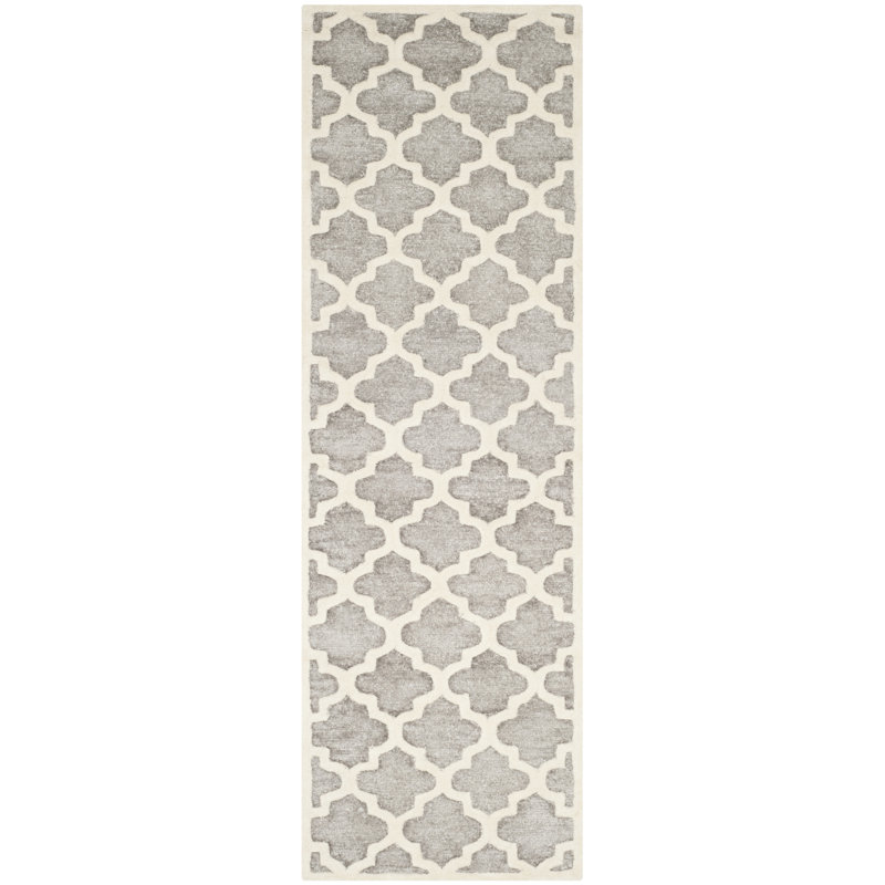 Tapis géométrique touffeté à la main Precious, Coureur 2'6" x 6'